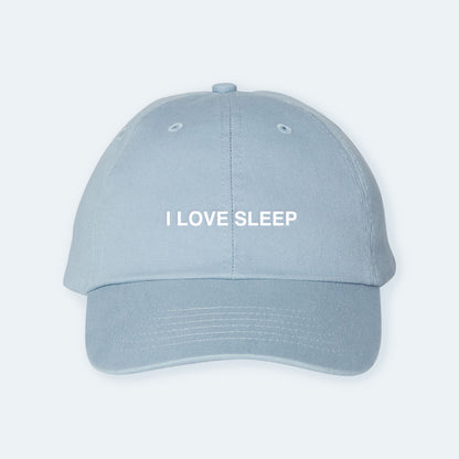 I Love Sleep Dad Hat